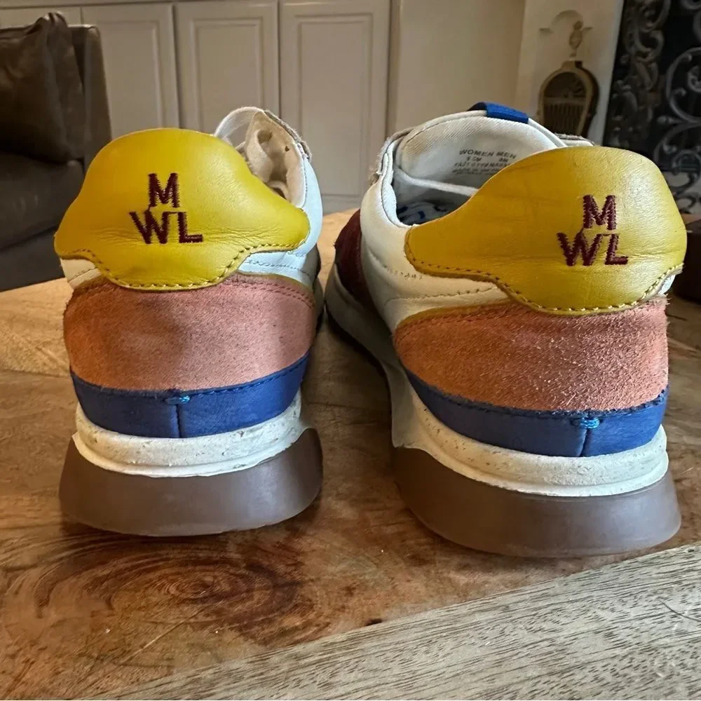 Madewell | 9.5 | MWL Kickoff Trainer Sneaker in Neutral Colorblock Leather